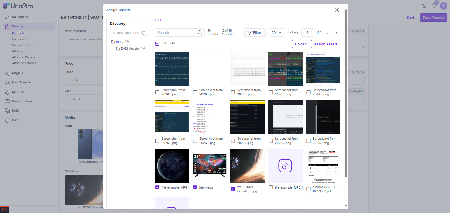 Asset Picker
