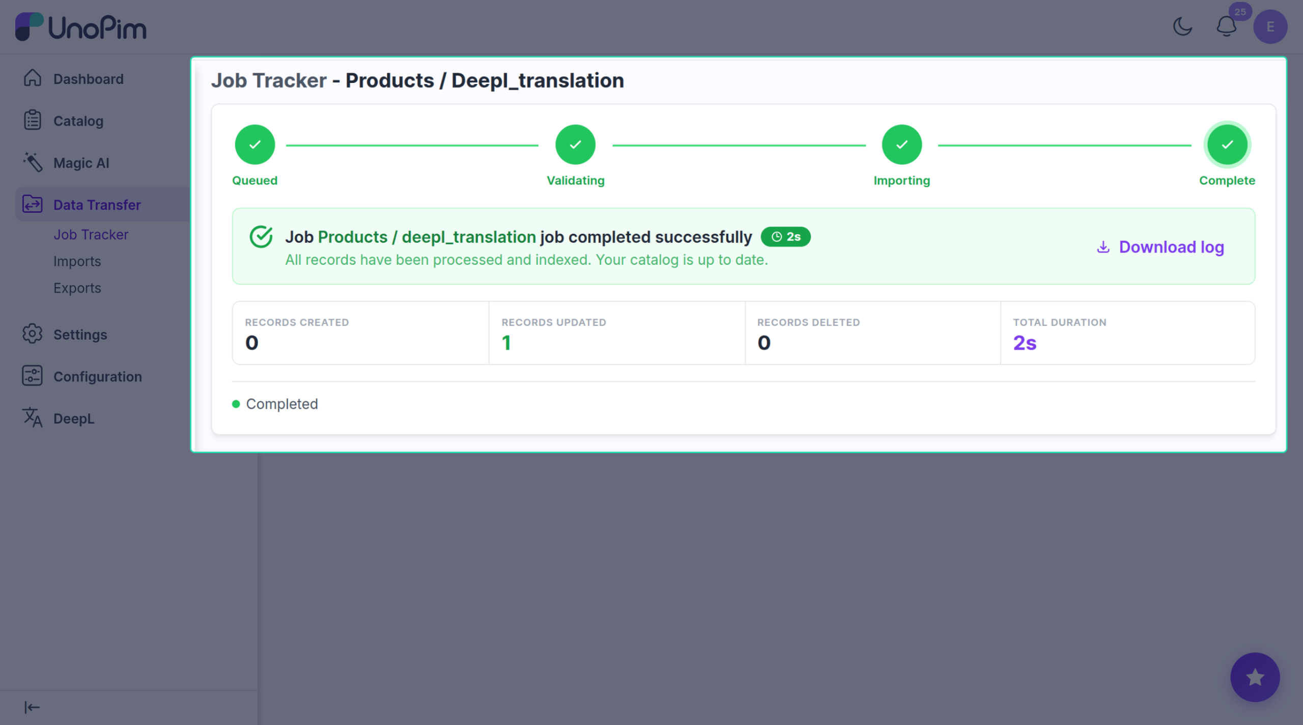 Watch progress on the Tracker page