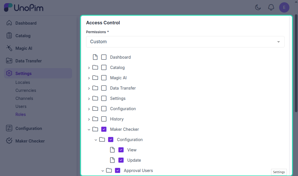 Create Roles for Maker Checker