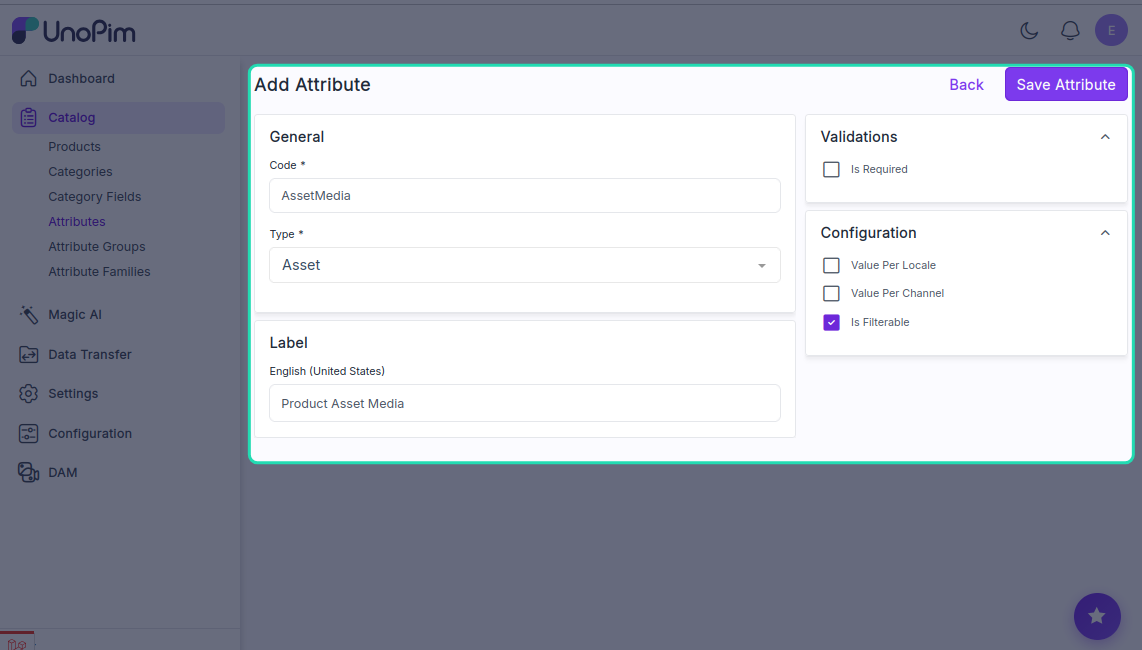 Configure Attribute