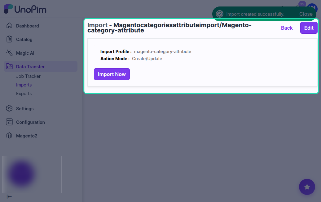 Import Category Attributes