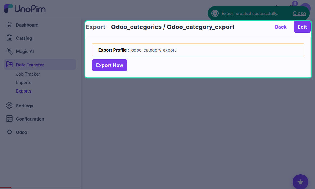 Export Now