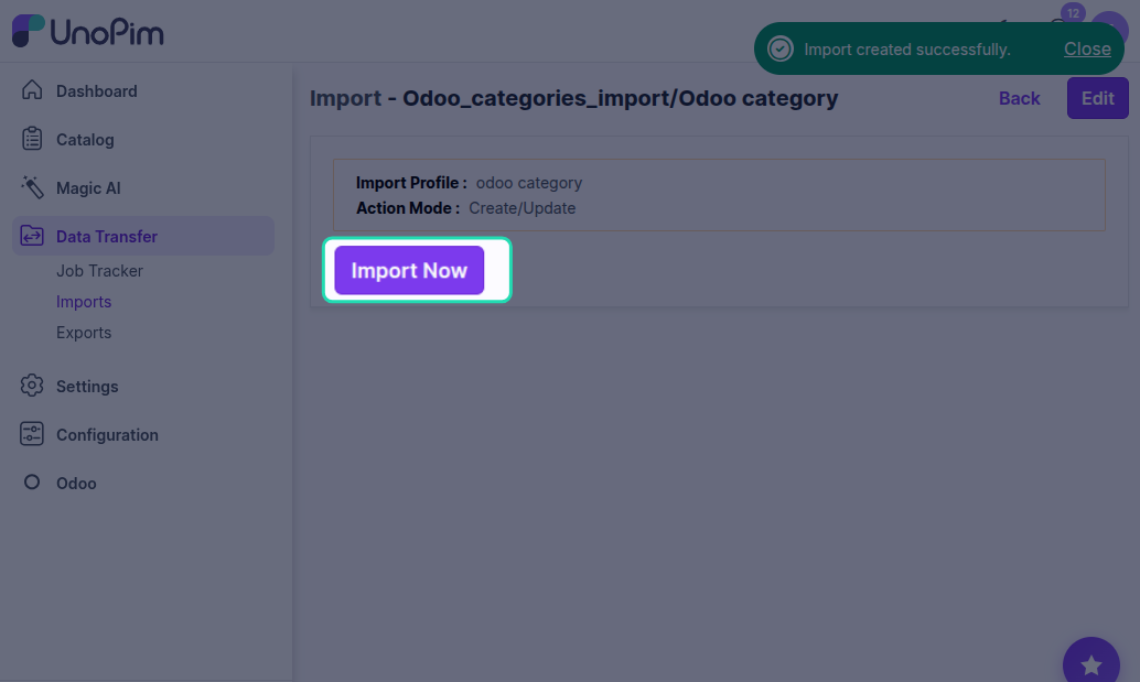 Import Now
