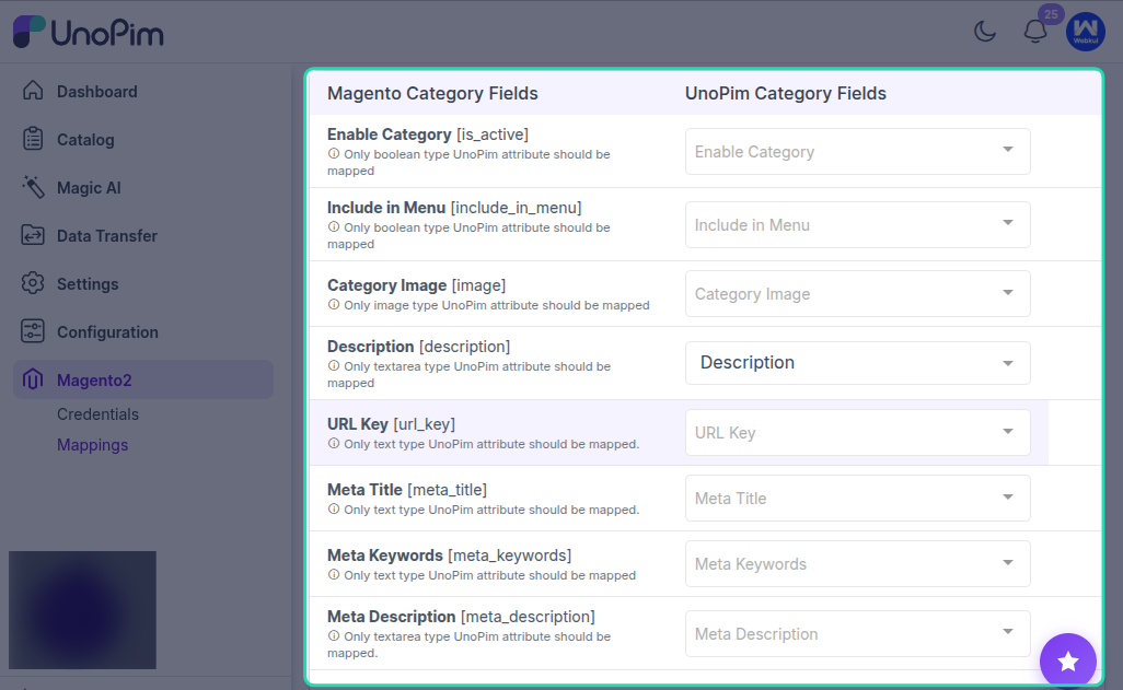 Category Mapping