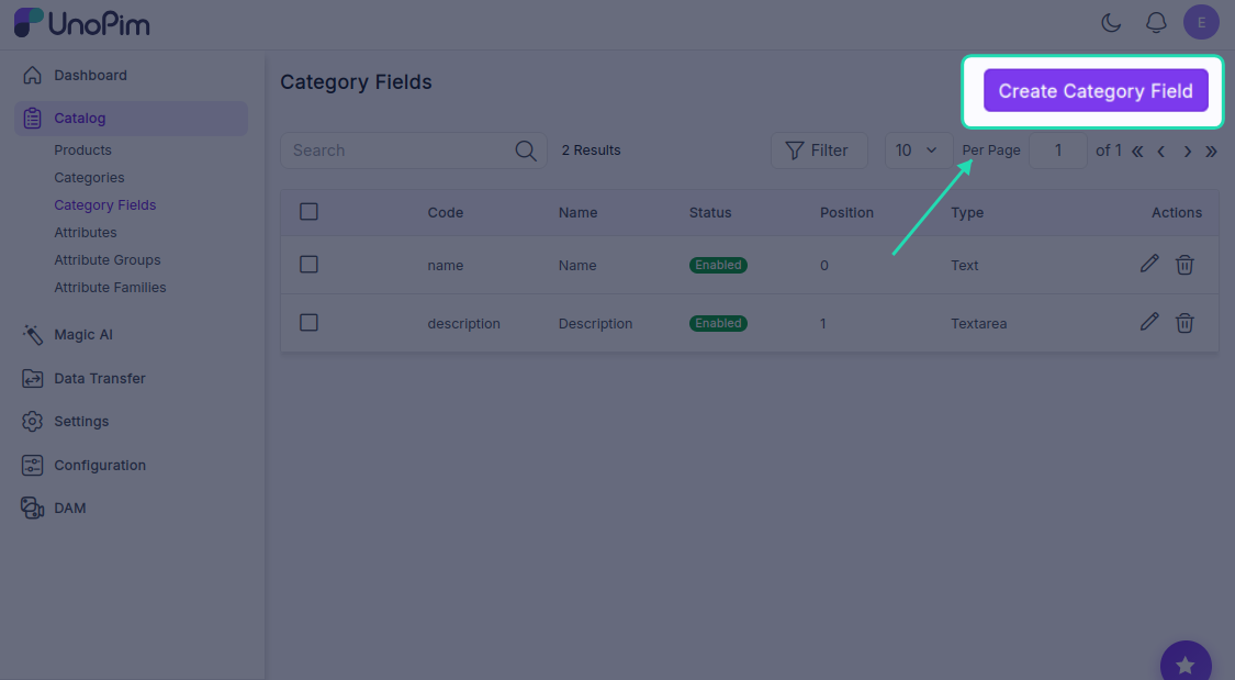 Create Category