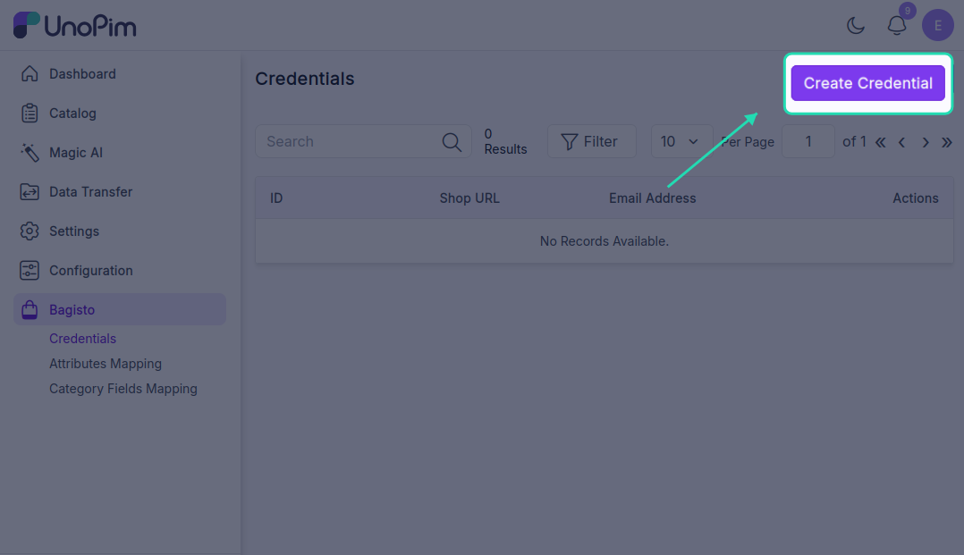 Create Credentials