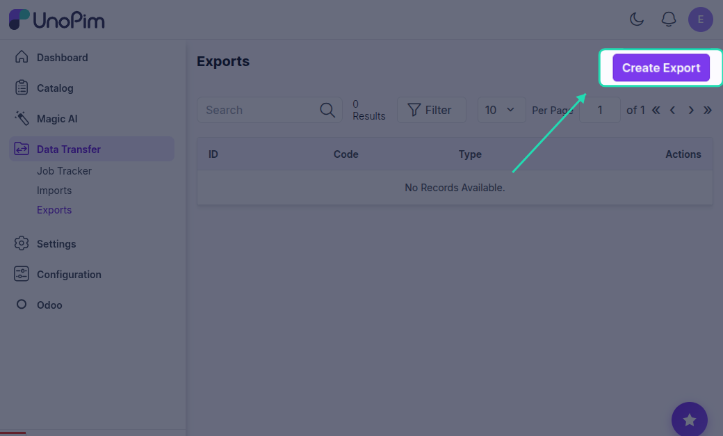 Create Export