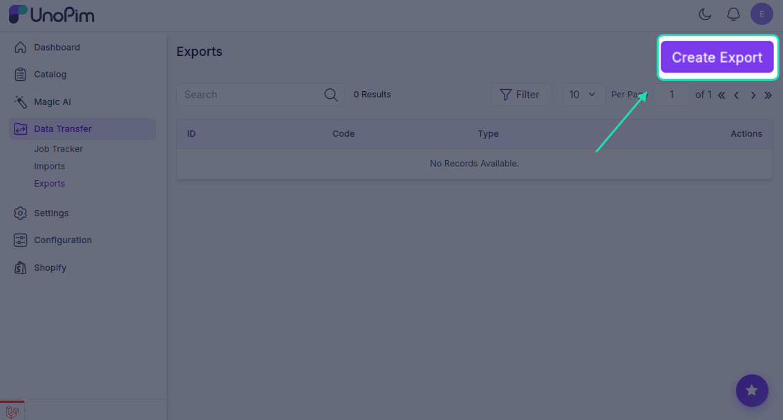 Export Job Form