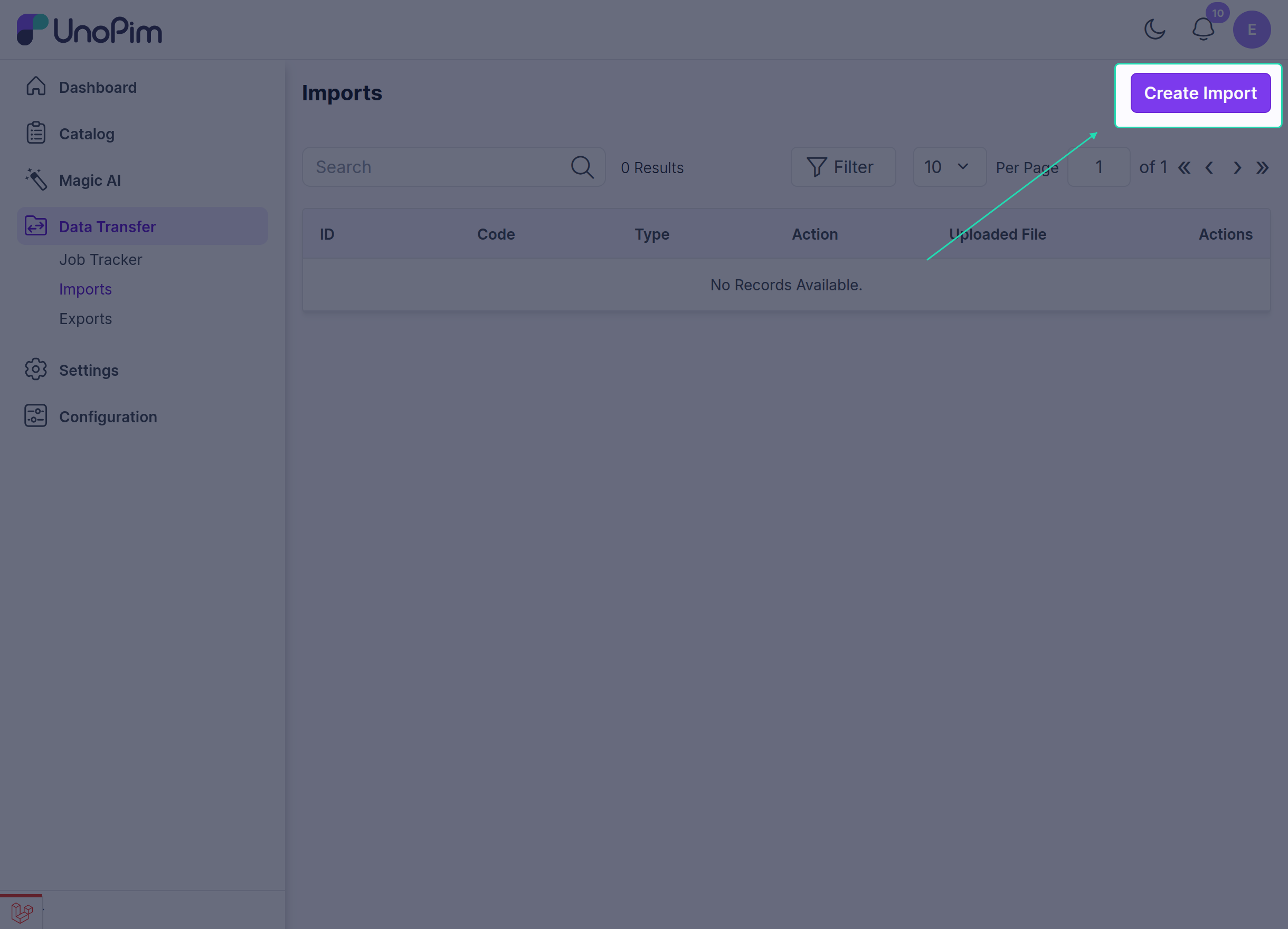 Create Import