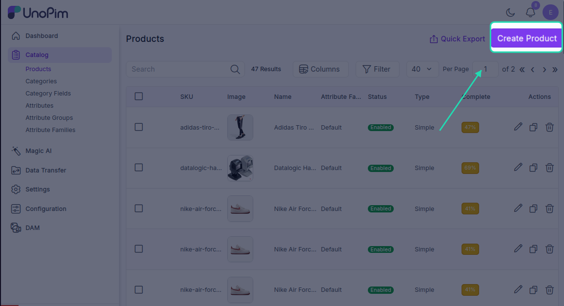 Create Product