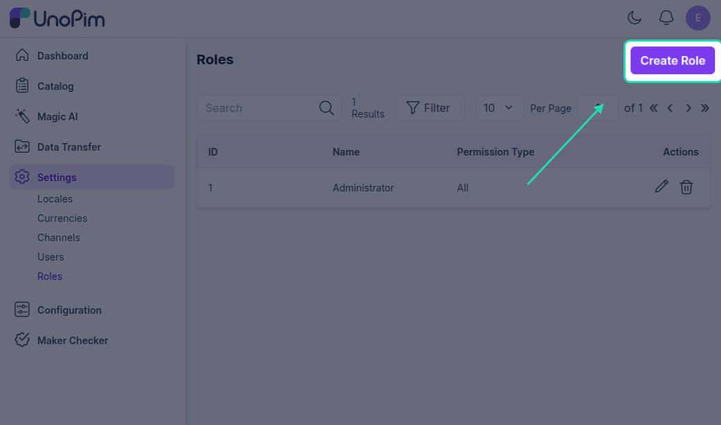 Create Role for Maker Checker