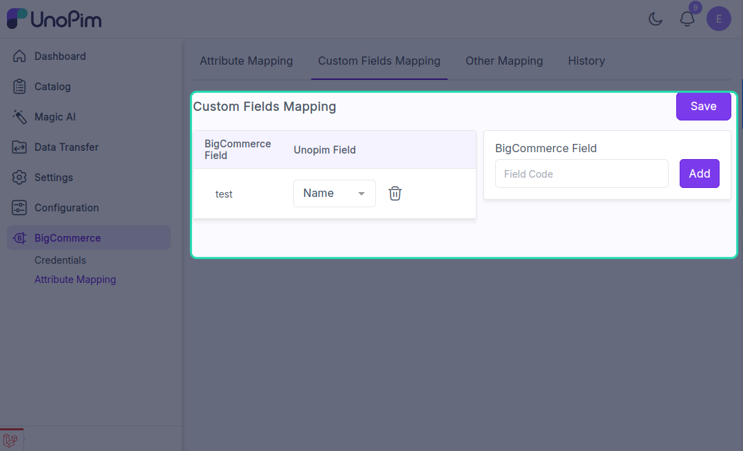 Add custom mapping form