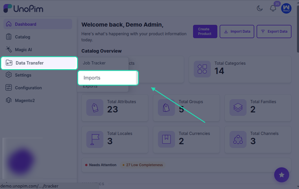 Create Import Profile