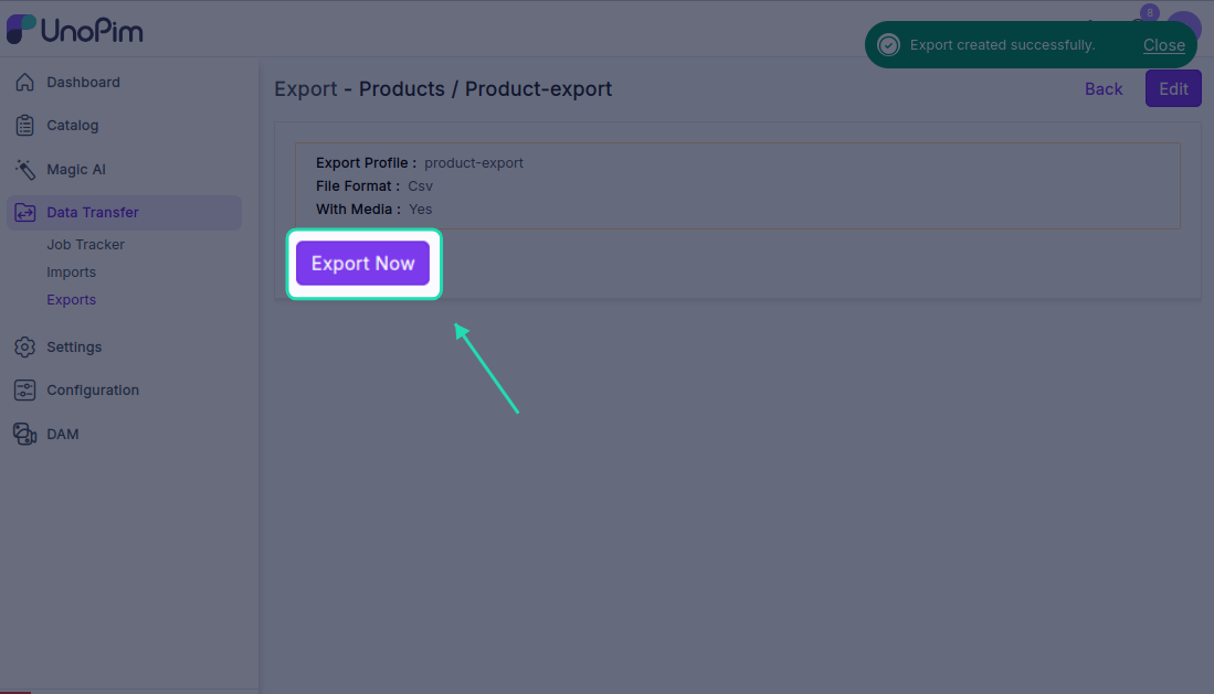 Run Export