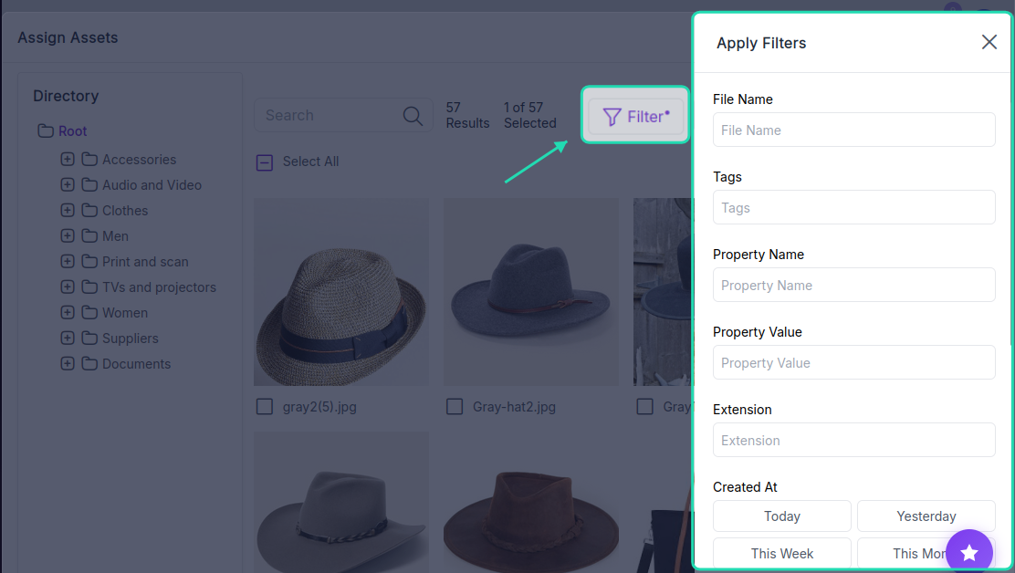 Filter Assets