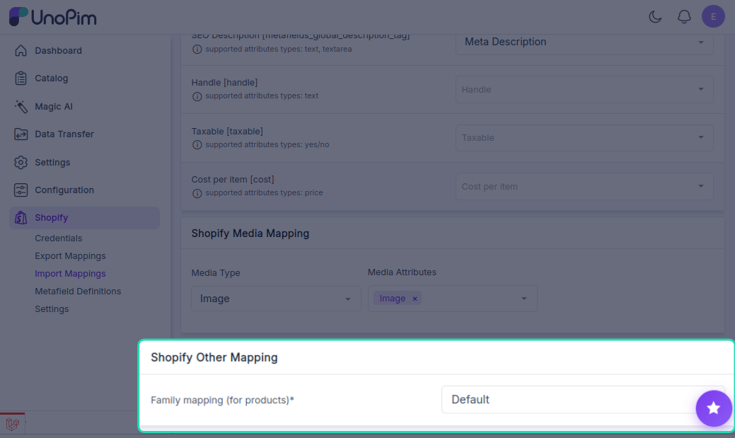Other Mapping Section