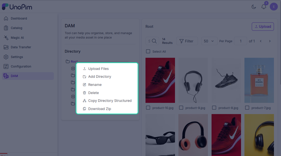 Directory Right-Click Menu