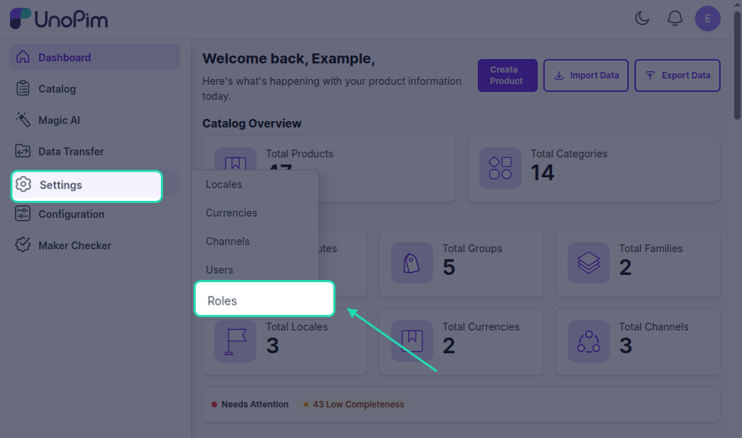 Create Role for Maker Checker