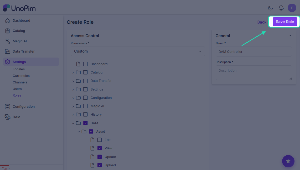 Save Permissions